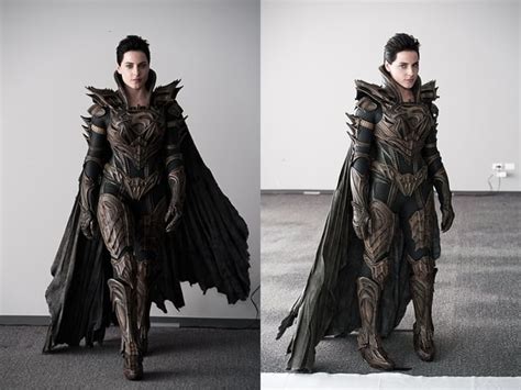 BTS: Full body shots of Antje Traue as Faora in her modern